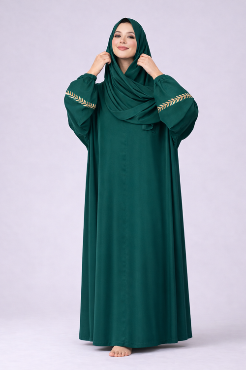 Abayas brodée - couleurs fonces-
