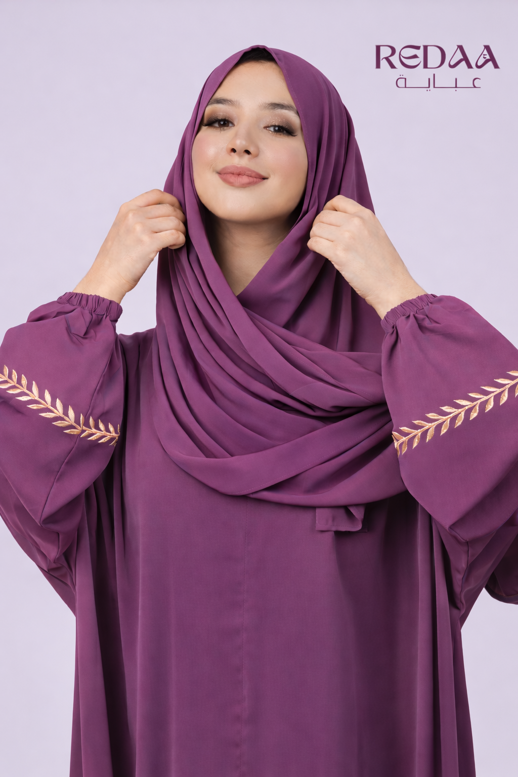 Abayas brodée - couleurs fonces-